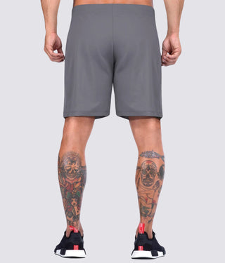Elite Sports Mens Side-Split Leg Design Gray Crossfit Shorts
