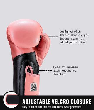 Elite Sports Plain Pink Kids' Boxing Gloves