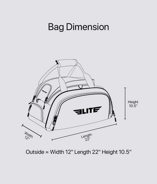 Warrior Medium Boxing MMA BJJ Gear Gym Duffel Bag
