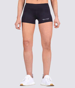 Elite Sports Extreme Softness Women Plain Black Crossfit Shorts