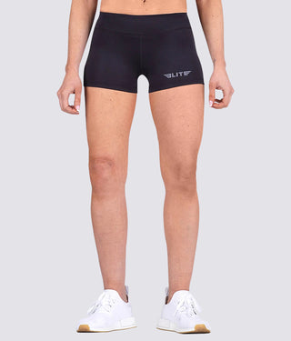 Elite Sports Extreme Softness Women Plain Black Karate Shorts
