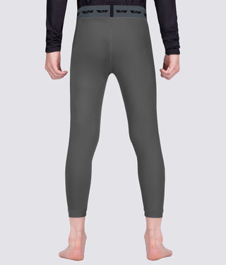 Kids' Plain Gray Compression Judo Spat Pants