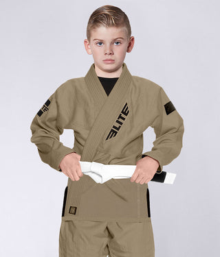 Kids' Core Khaki Brazilian Jiu Jitsu BJJ Gi