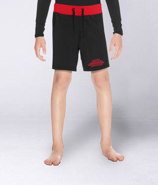 Kids' Black Jack Red Kids Bjj NO-GI Shorts
