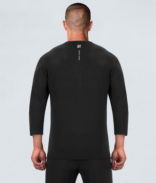 Born Tough Black Back Side Logo Athlete Recovery Sleepwear for Men
