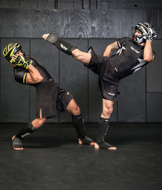 Adults' Standard Blue Muay Thai Shin Guards