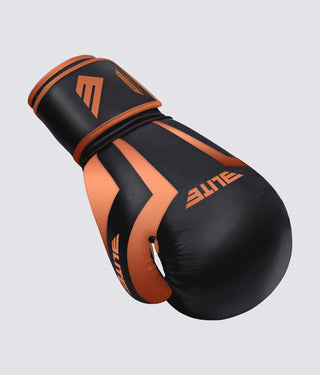 Adults' Standard Black/Orange Boxing Gloves