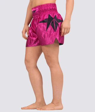 Star Pink Muay Thai Shorts for Adults
