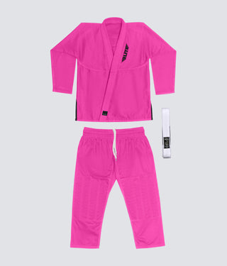 Kids' Core Pink Brazilian Jiu Jitsu BJJ Gi
