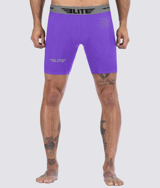Men's Purple Compression Boxing Shorts