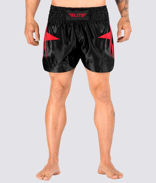 Adults' Star Black/Red Muay Thai Shorts