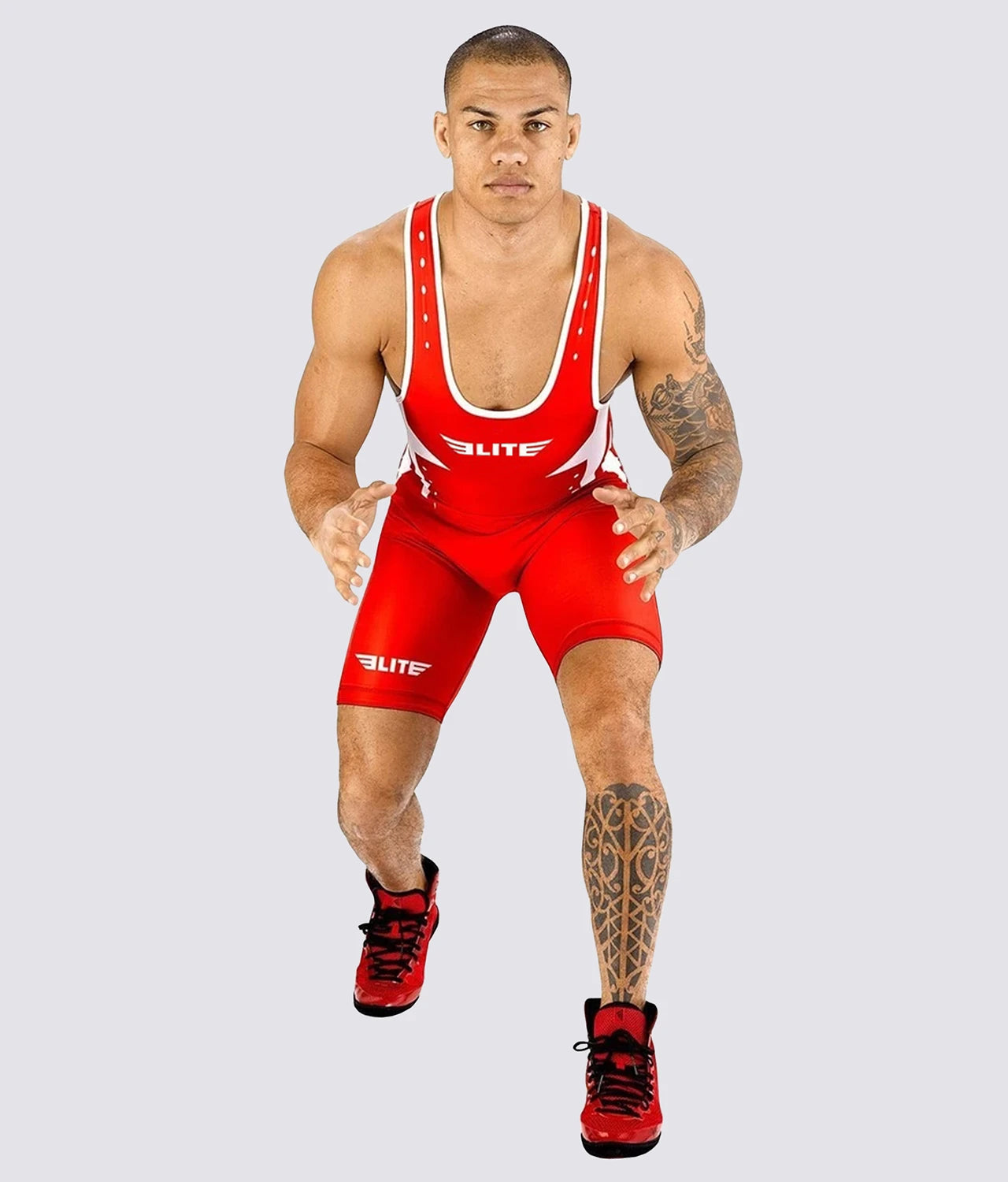 Adults' Star Series Red Wrestling Singlets