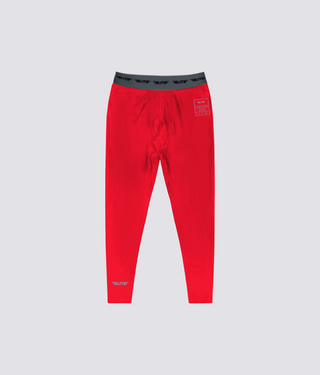 Kids' Plain Red Compression Training Spat Pants
