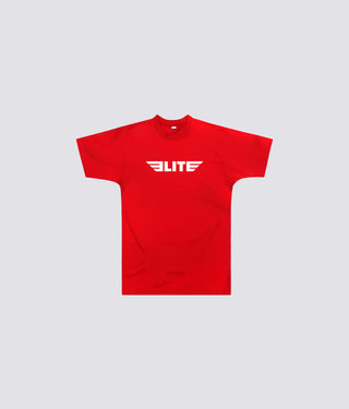 Elite Sports Logo Red Training T-Shirt for Men
