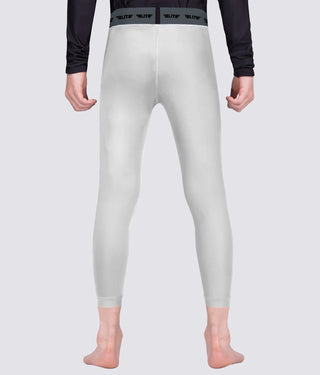 Kids' Plain White Compression Taekwondo Spat Pants