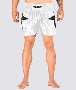 Adults' Star White/Black Muay Thai Shorts