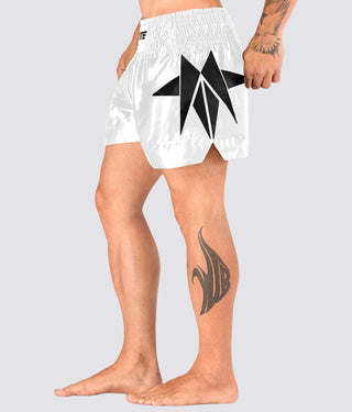 Adults' Star White/Black Muay Thai Shorts