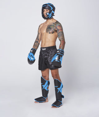 Adults' Star Black/Blue Muay Thai Gloves