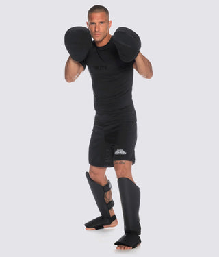 Adults' Essential Curved Black Boxing Punching Mitts