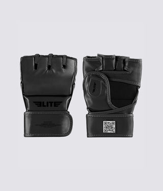 Adults' Essential Black MMA Half Mitts Grappling Gloves