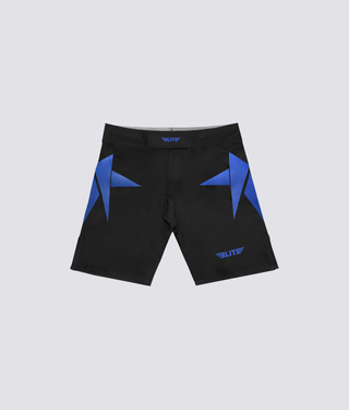 Star Sublimation Black/Blue Training Shorts for Adults
