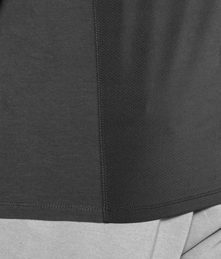 Born Tough Sleeveless Flatlock Seams Back Shoulder Drop T-Shirt For Men Grey