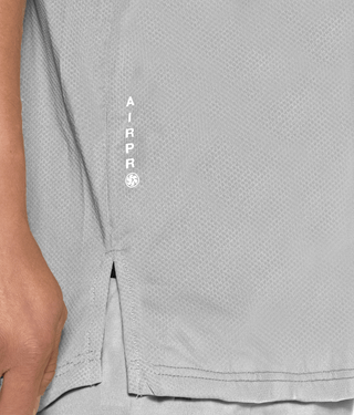 Born Tough Air Pro™ Extended Back Hem Steel Gray Tank Top for Men