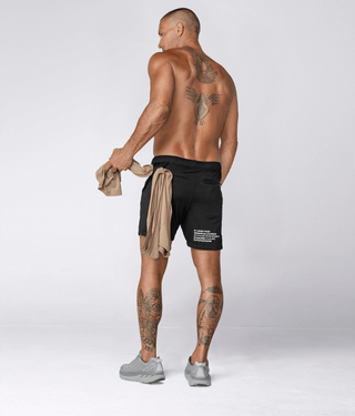 Born Tough Air Pro™ 2 in 1 Waist-Loop Men's 7" Liner Shorts Ink Black