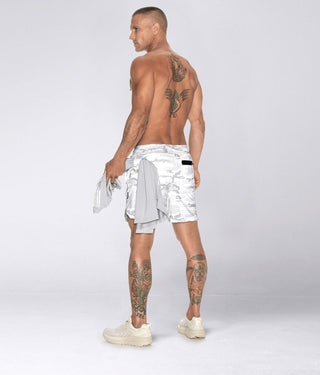 Born Tough Air Pro™ 2 in 1 Waist-Loop Men's 7" Liner Shorts White Camo