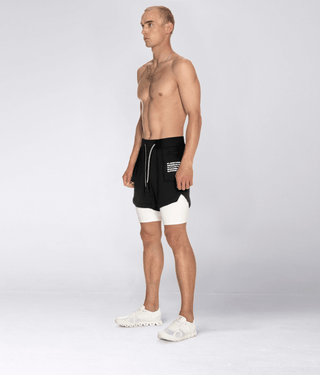Born Tough Air Pro™ 4-Way Stretch 2 in 1 Men 5" Cargo Liner Shorts Black