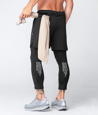 Born Tough Air Pro™ 2 in 1 Ventilated Men's Shorts With Legging Liner Black