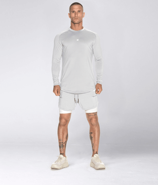 Born Tough Air Pro™ Compression Layer 2 in 1 Men 5" Cargo Liner Shorts Gray