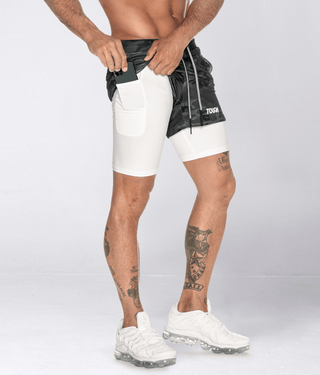 Born Tough Air Pro™ 4-way Stretch 2 in 1 Men's 5" Liner Shorts Grey Camo