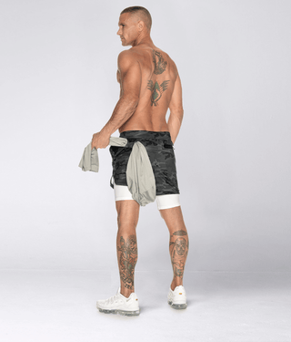 Born Tough Air Pro™ Waist-Loop 2 in 1 Men's 5" Liner Shorts Grey Camo
