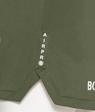 Born Tough Air Pro™ Stretchable 2 in 1 Men's 5" Liner Shorts Military Green