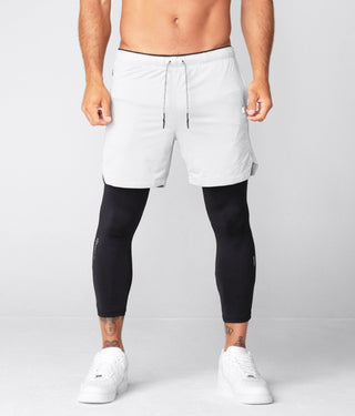 Born Tough Air Pro™ 2 in 1 Spandex inner layer Men's Shorts With Legging Liner Steel Gray
