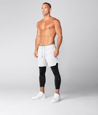 Born Tough Air Pro™ 2 in 1 Waist-Loop Men's Shorts With Legging Liner Steel Gray