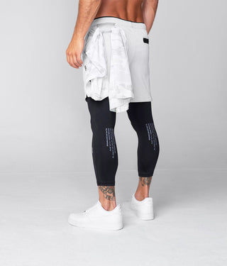 Born Tough Air Pro™ 2 in 1 Ventilated Men's Shorts With Legging Liner Steel Gray