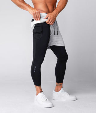 Born Tough Air Pro™ 2 in 1 Gravity Pocket Men's Shorts With Legging Liner Steel Gray