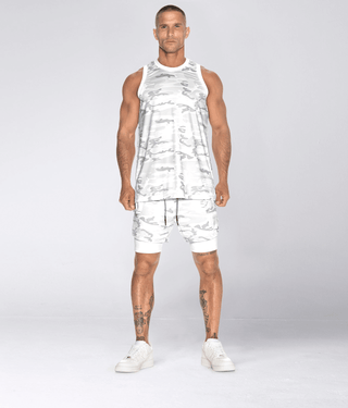 Born Tough Air Pro™ Compression Layer 2 in 1 Men 5" Cargo Liner Shorts White Camo