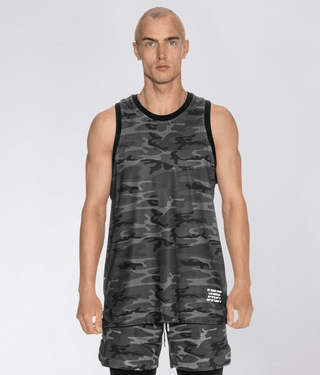 Born Tough Air Pro™ Honeycomb Mesh Grey Camo Tank Top for Men