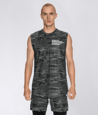 Born Tough Air Pro™ Extremely Light Weight Sleeveless T-Shirt For Men Grey Camo