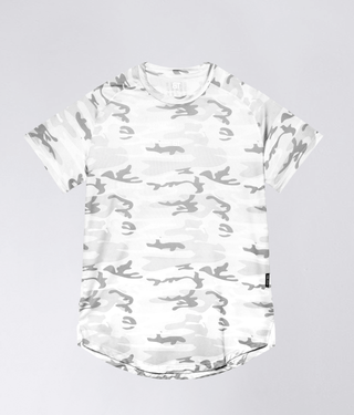 Born Tough Air Pro™ Extended Scallop Hem T-Shirt For Men White Camo