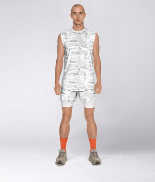 Born Tough Air Pro™ Moisture Wicking Sleeveless T-Shirt For Men White Camo