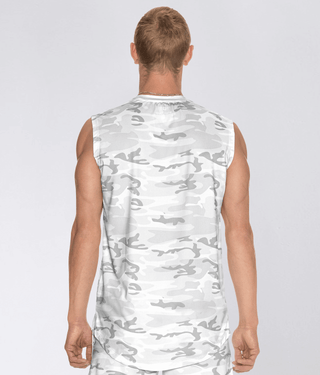 Born Tough Air Pro™ High Breathability Sleeveless T-Shirt For Men White Camo