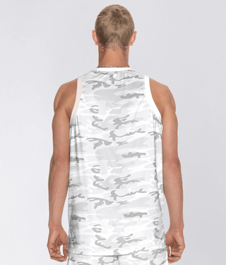 Born Tough Air Pro™ Extended Back Hem White Camo Tank Top for Men