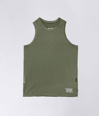 Born Tough Air Pro™ Reflective Design Military Green Tank Top for Men