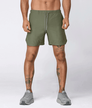 Born Tough Air Pro™ 2 in 1 Double layered Men's 7" Liner Shorts Military Green