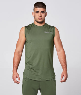 Born Tough Air Pro™ Sleeveless Running T-Shirt For Men Military Green