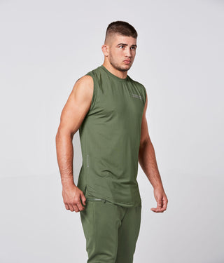 Born Tough Air Pro™ Sleeveless Running T-Shirt For Men Military Green